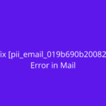 How to fix [pii_email_019b690b20082ef76df5] Error in Mail