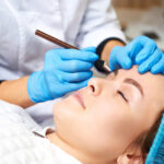 Microblading eyebrows training