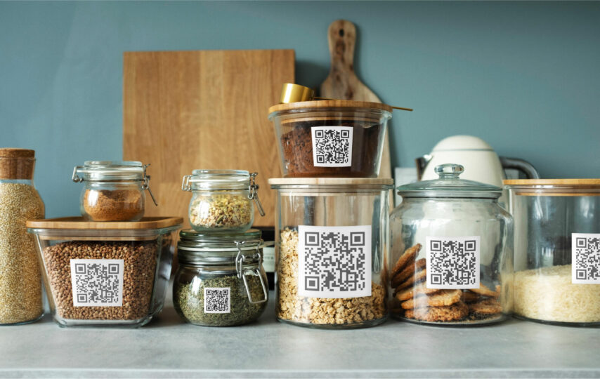 How to use QR code stickers on containers for organized storage