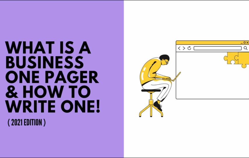 What is A One Pager?Find out Everything About it Here