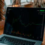 Notebook displaying exchange rates as a graph