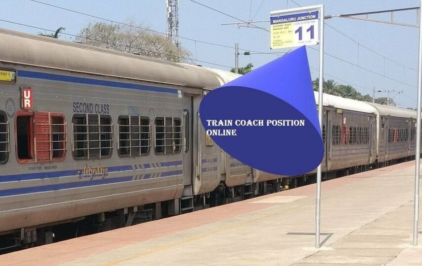 How to check live train coach position for goa express