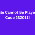 Video File Cannot Be Played [Error Code 232011]
