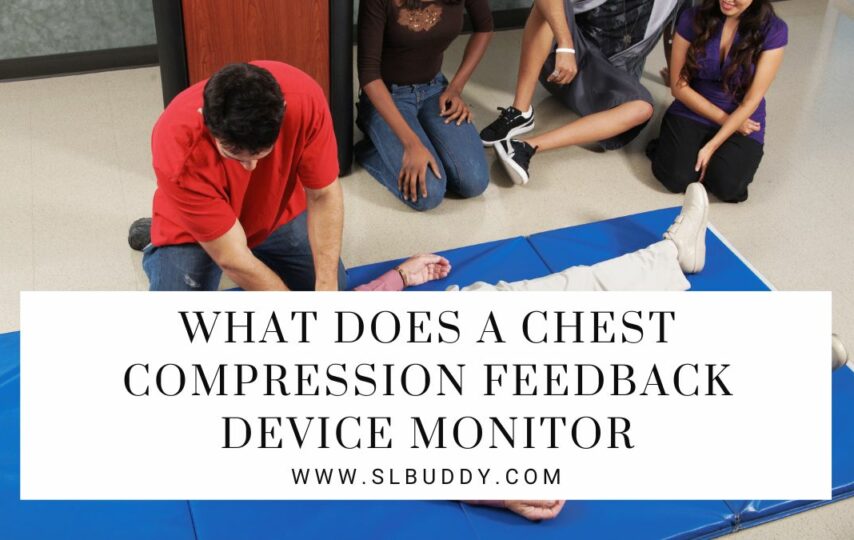 what does a chest compression feedback device monitor