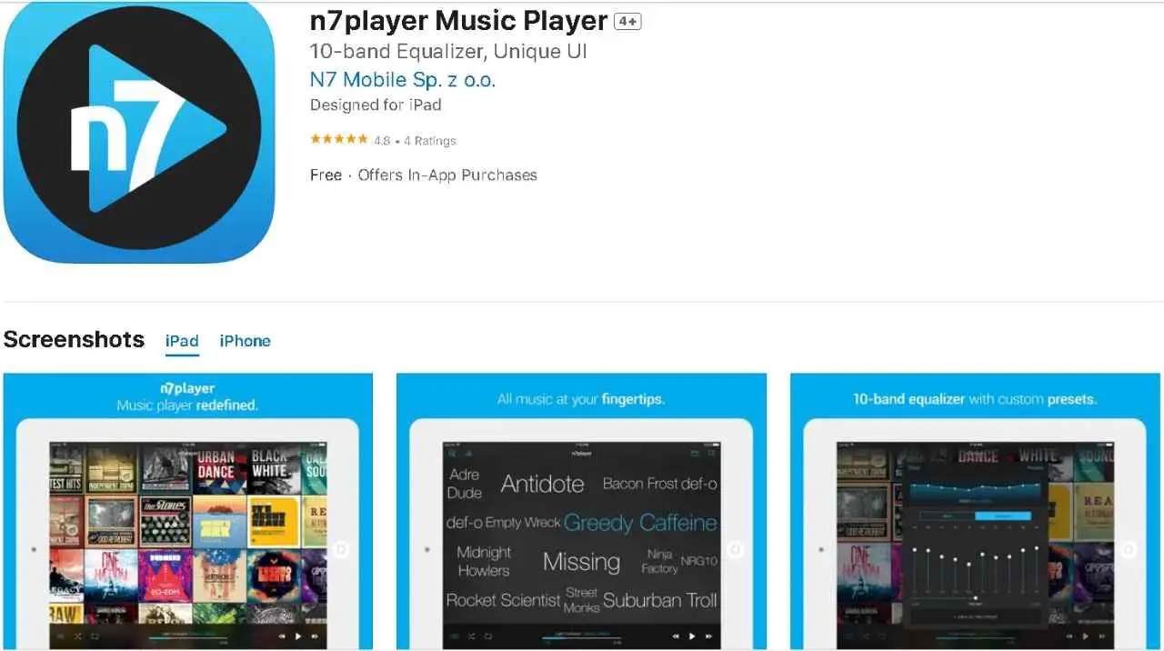 n7Player music streaming apps