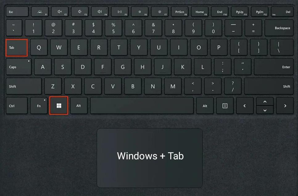 Using Windows Key + Tab