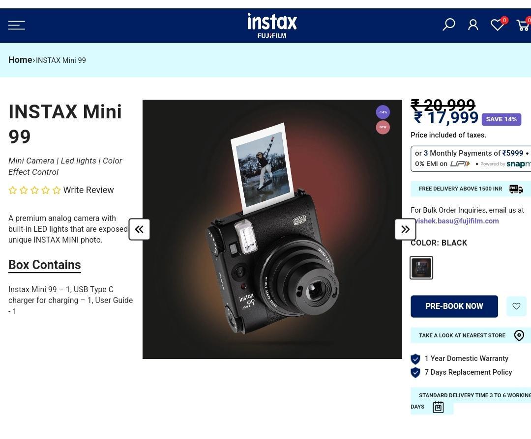 Where to Buy Fujifilm Instax Mini 99?