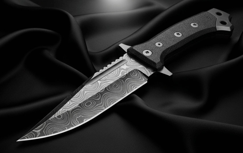 Exclusive CSGO knife on silk