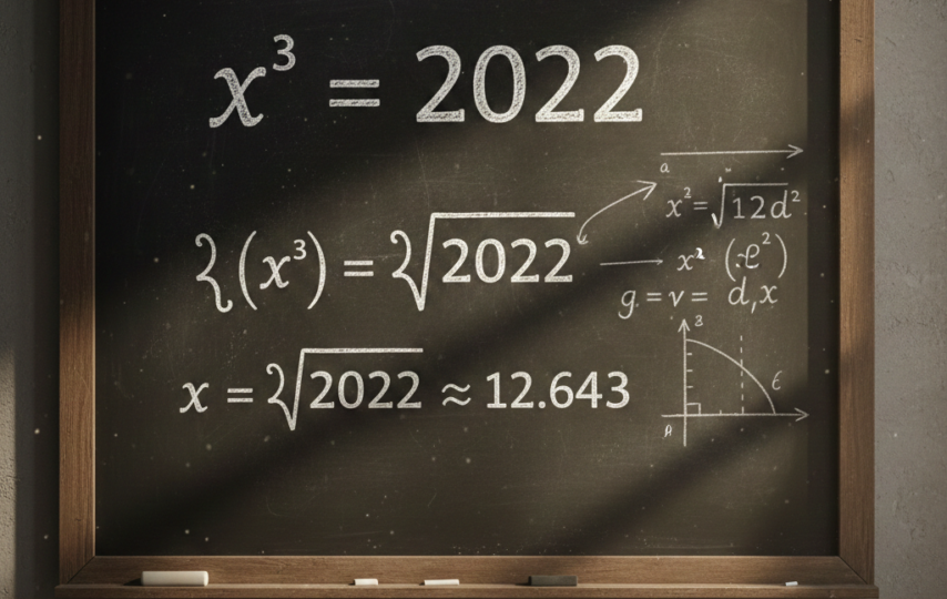 Solving the Cubic Equation x*x*x is equal to 2022