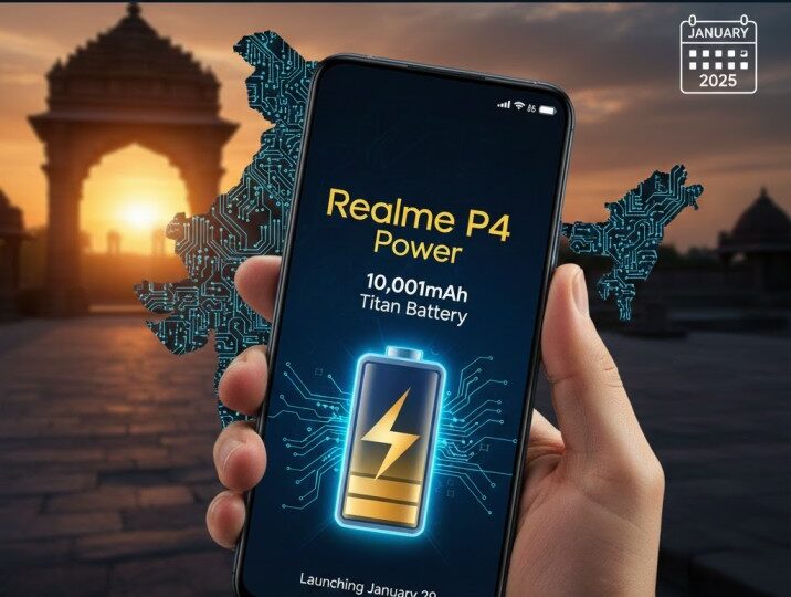 Realme P4 Power Brings a 10,001mAh Titan Battery to India, Launching on January 29