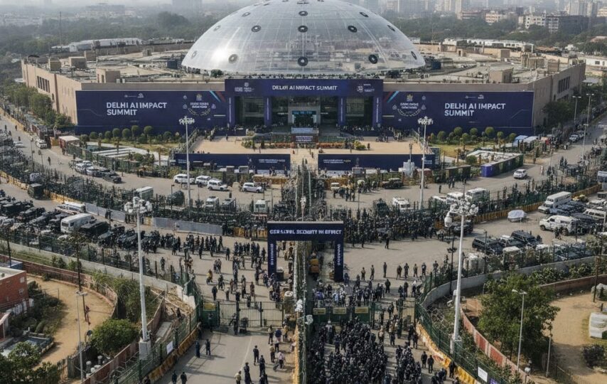Delhi AI Impact Summit Secured With G20-Level Surveillance, Anti-Drone Shield, and Massive Police Deployment