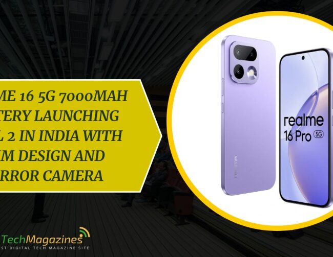 Realme 16 5G 7000mAh Battery launching April 2 in India with slim design and mirror camera