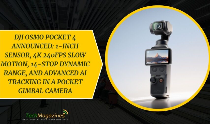 DJI Osmo Pocket 4 Announced: 1-Inch Sensor, 4K 240fps Slow Motion, 14-Stop Dynamic Range, and Advanced AI Tracking in a Pocket Gimbal Camera