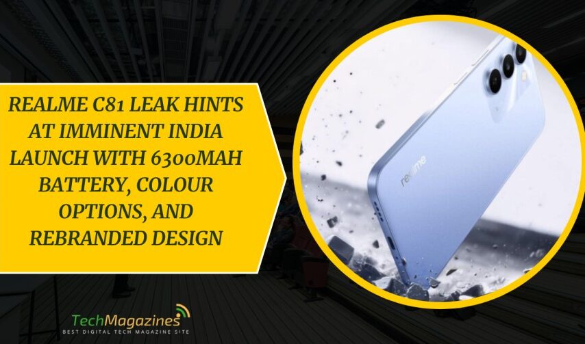 Realme C81 Leak Hints at Imminent India Launch with 6300mAh Battery, Colour Options, and Rebranded Design