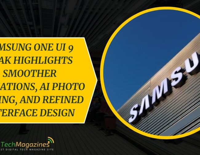 Samsung One UI 9 Leak Highlights Smoother Animations, AI Photo Editing, and Refined Interface Design