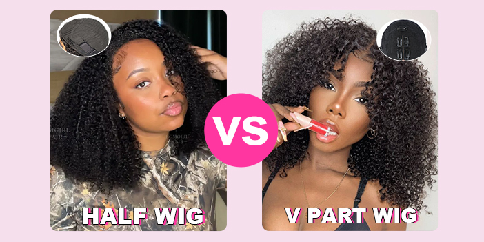 BGMgirl Vs Half Wig vs. V Part Wig