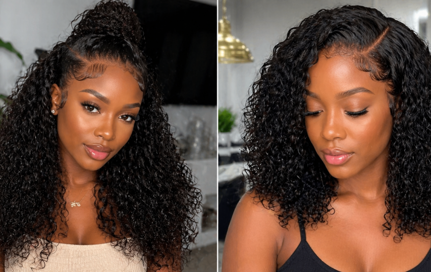 Curly Crochet Human Hair vs. Half Wigs