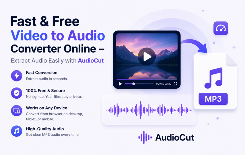 Fast & Free Video to Audio Converter Online – Extract Audio Easily with AudioCut