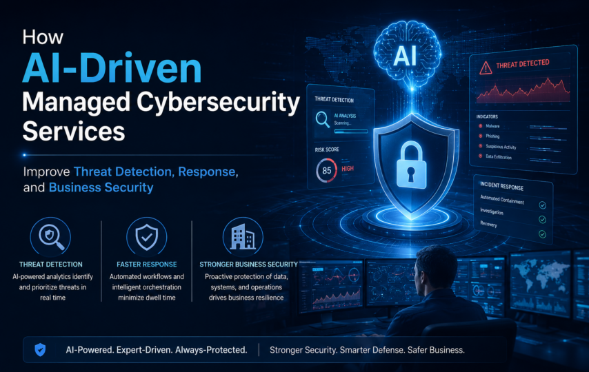 How AI-Driven Managed Cybersecurity Services Improve Threat Detection, Response, and Business Security