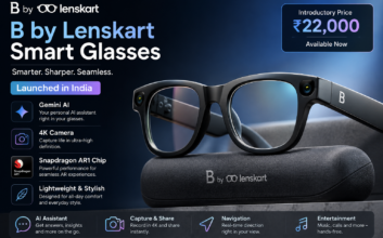 B by Lenskart smart glasses launched in India with Gemini AI, 4K camera, and Snapdragon AR1 chip at Rs 22,000