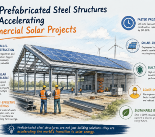 How Prefabricated Steel Structures Are Accelerating Commercial Solar Projects