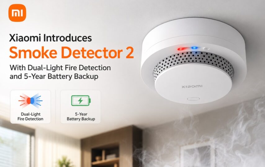 Xiaomi Introduces Smoke Detector 2 With Dual-Light Fire Detection and 5-Year Battery Backup