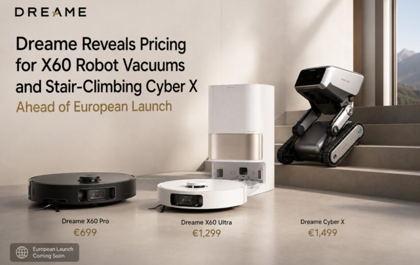 Dreame Reveals Pricing for X60 Robot Vacuums and Stair-Climbing Cyber X Ahead of European Launch