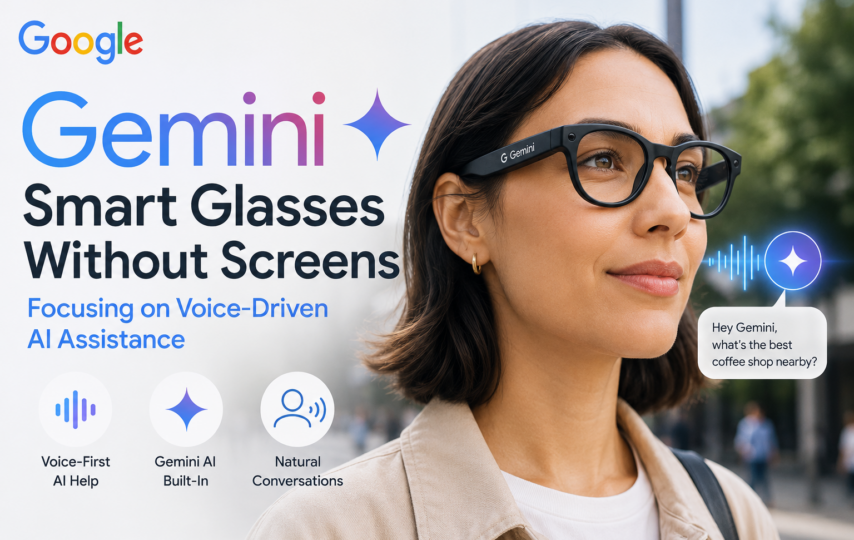 Google Introduces Gemini Smart Glasses Without Screens, Focusing on Voice-Driven AI Assistance