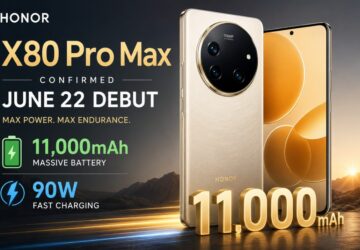 Honor X80 Pro Max Confirmed for June 22 Debut With Massive 11,000mAh Battery and 90W Fast Charging