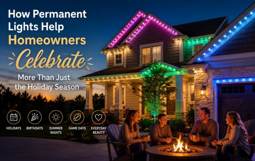 How Permanent Lights Help Homeowners Celebrate More Than Just the Holiday Season