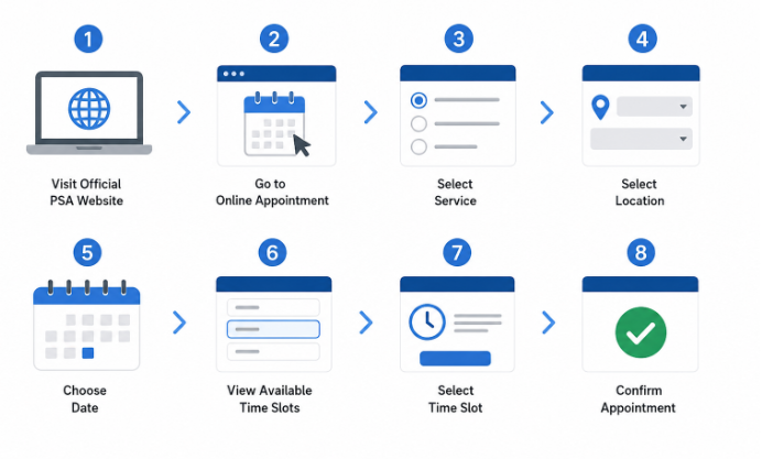 How to Check Available PSA Appointment Slots Online