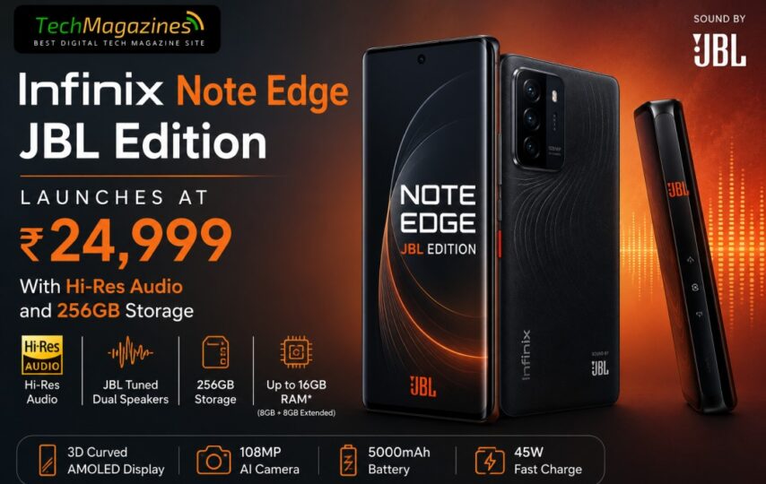 Infinix Note Edge JBL Edition Launches at Rs 24,999 With Hi-Res Audio and 256GB Storage 