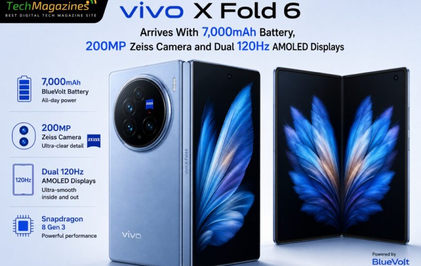 Vivo X Fold 6 Arrives With 7,000mAh Battery, 200MP Zeiss Camera and Dual 120Hz AMOLED Displays