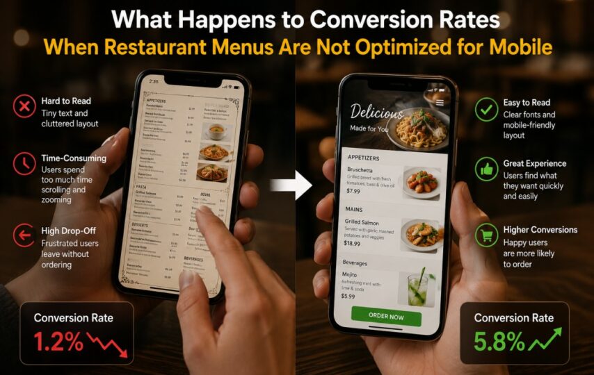 What Happens to Conversion Rates When Restaurant Menus Are Not Optimized for Mobile