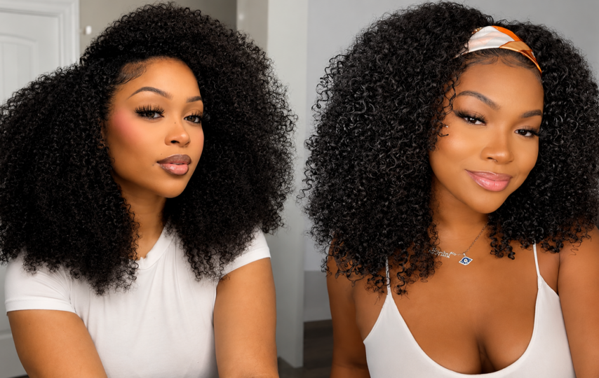 CurlyMe Hair Half Wig vs. Headband Wig