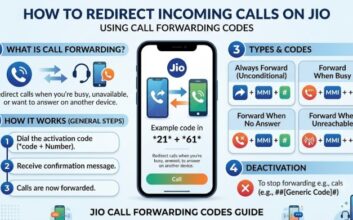 Create an img for article- How to Redirect Incoming Calls on Jio Using Call Forwarding Codes