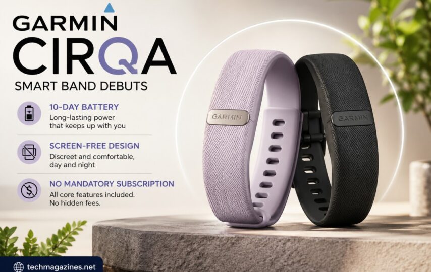Garmin Cirqa Smart Band Debuts With 10-Day Battery, Screen-Free Design and No Mandatory Subscription