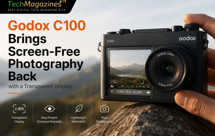 Godox C100 Brings Screen-Free Photography Back with a Transparent Display