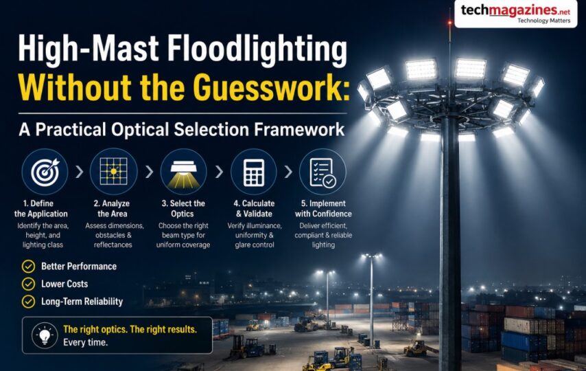 High-Mast Floodlighting Without the Guesswork: A Practical Optical Selection Framework