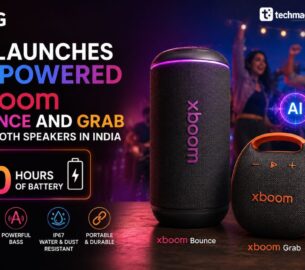 LG Launches AI-Powered xboom Bounce and Grab Bluetooth Speakers in India With Up to 30 Hours of Battery 