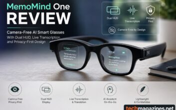 MemoMind One Review: Camera-Free AI Smart Glasses With Dual HUD, Live Transcription and Privacy-First Design 