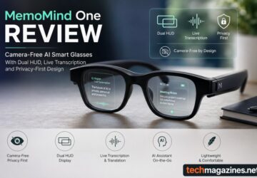MemoMind One Review: Camera-Free AI Smart Glasses With Dual HUD, Live Transcription and Privacy-First Design