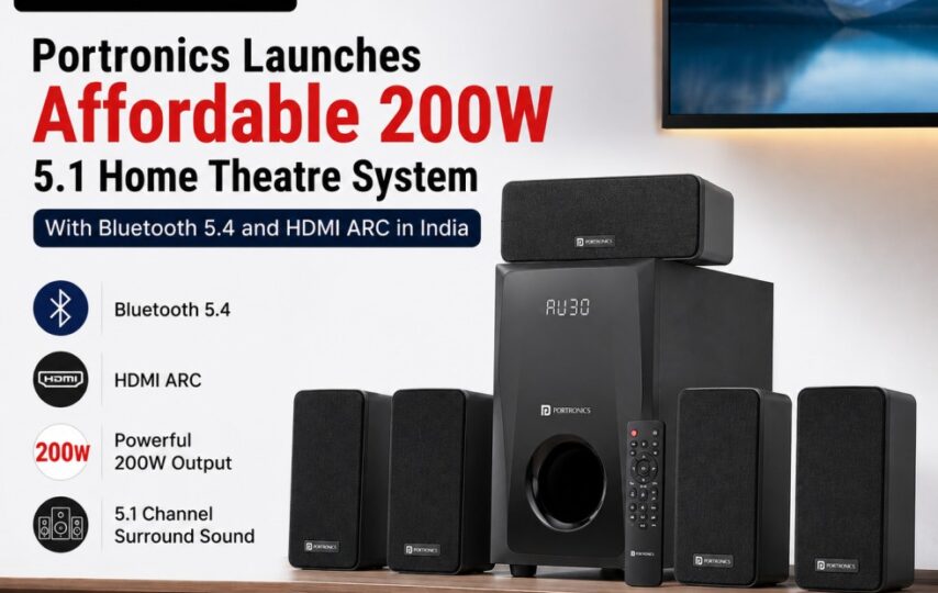 Portronics Launches Affordable 200W 5.1 Home Theatre System