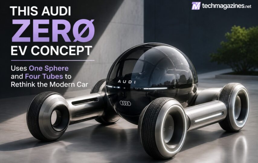 This Audi ZERØ EV Concept Uses One Sphere and Four Tubes to Rethink the Modern Car