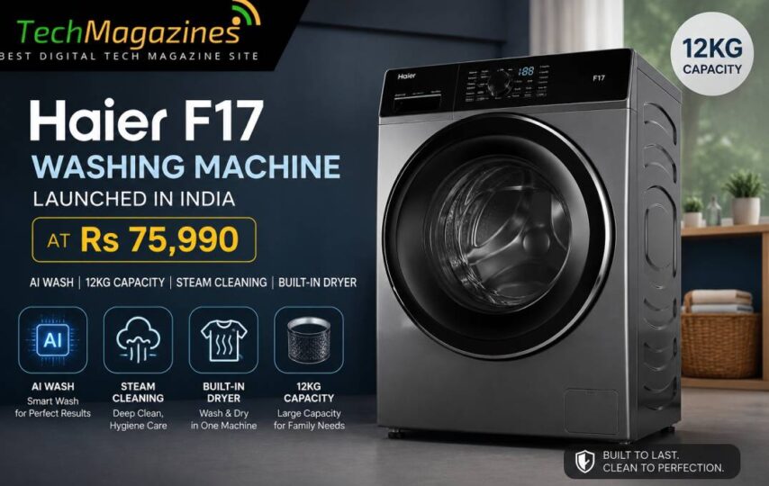 Haier F17 Washing Machine Launched in India at Rs 75,990 With AI Wash, 12kg Capacity, Steam Cleaning and Built-in Dryer
