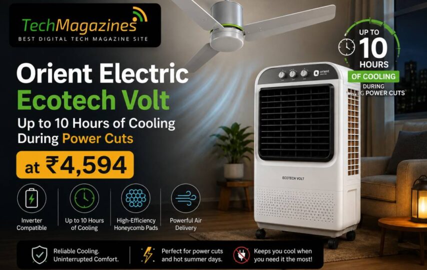 Orient Electric Ecotech Volt Offers Up to 10 Hours of Cooling During Power Cuts at ₹4,594