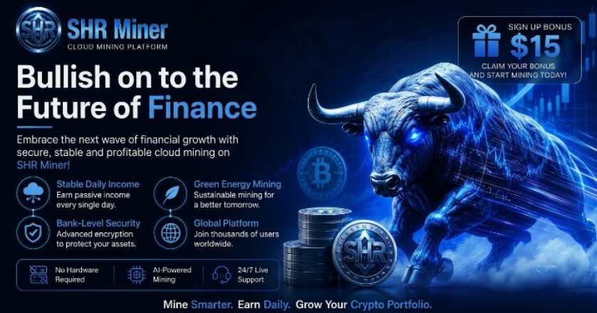 SHR Miner has launched a free cloud mining service for holders of BTC, XRP,  and ETH