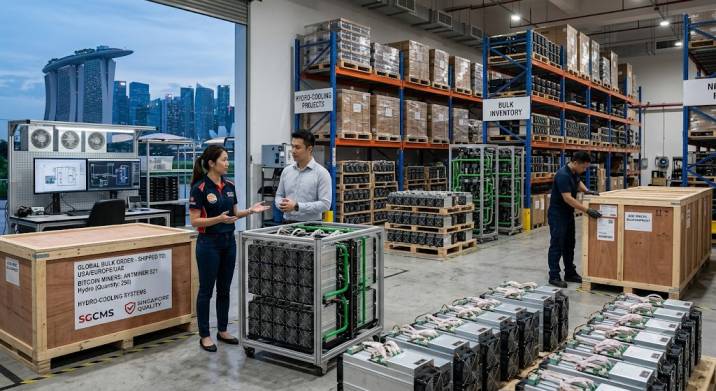 Singapore Bitcoin Miner Manufacturers and Trusted ASIC Suppliers for Global Bulk Orders and Hydro-Cooling Projects
