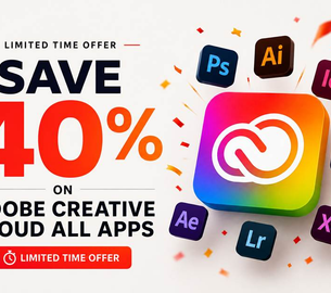 Save 40% on Adobe Creative Cloud All Apps