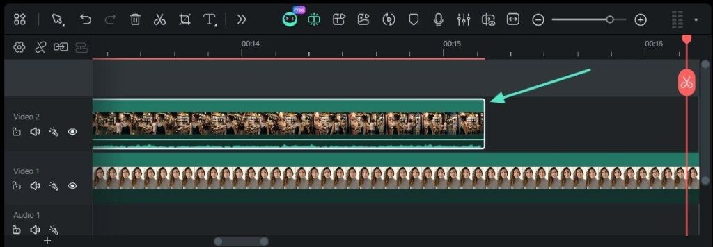 add supporting visuals filmora